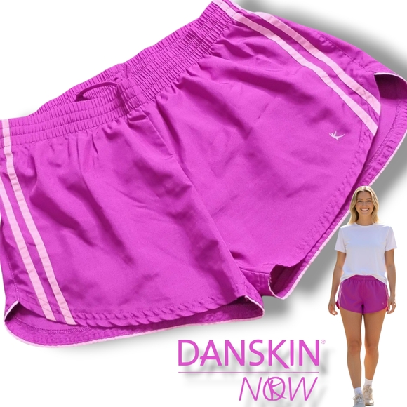 Danskin Now Women's Size XS Magenta Pink/Purple Activewear Gym Running Shorts - Picture 1 of 10